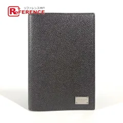 DOLCE&GABBANA ドルガバ パスポートケース ロゴ レザー ブラウン