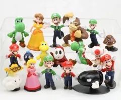 スーパーマリオ フィギュア 未開封 18種 フルセット まとめ出品