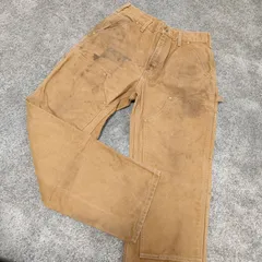 Carhartt　ダック生地　カーハート　アメリカ製　USA  【サイズ】  30/30 ペインターパンツ　ダブルニー　ワークパンツ　カーゴパンツ　ブラウン　メンズ　中古　古着