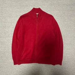 L.L.Bean ニットジップアップセーター