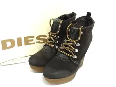DIESEL ディーゼル スエード×ボア 厚底 表記サイズ 36(約23cm) 靴 シューズ レディース ブラウン系 DJ9251のサムネイル