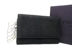 PRADA プラダ ナイロン 6連 キーケース 鍵入れ メンズ レディース ブラック系 DK8987