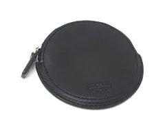 ■美品■ COACH コーチ レザー コインケース コインパース 小銭入れ メンズ レディース ブラック系 DK9204