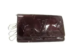 LOUIS VUITTON ルイヴィトン  M93517 モノグラムヴェルニ ミュルティクレ4 4連 キーケース 鍵入れ アマラント ブラウン系 DK9872