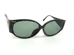 ■美品■ ChristianDior クリスチャンディオール 2849A 95 57□13 ロゴ 度入り サングラス メガネ 眼鏡 レディース ブラック系 DJ9316