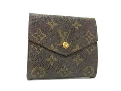LOUIS VUITTON ルイヴィトン M61660 モノグラム ポルトモネビエ カルトクレディ 三つ折り 財布 ウォレット 札入れ ブラウン系 DK9867