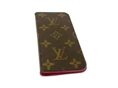 LOUIS VUITTON ルイヴィトン M61906 モノグラム フォリオ iPhone 7/8/SE(第2世代) 対応 手帳型 スマホケース ブラウン系 DL0322