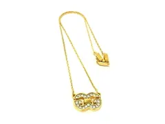 ■美品■ GIVENCHY ジバンシィヴィンテージ ラインストーン ネックレス アクセサリー レディース ゴールド系 DL0599