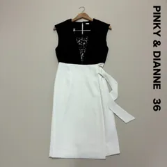 PINKY & DIANNE ピンキー&ダイアン☆レースコンビバイカラーワンピース