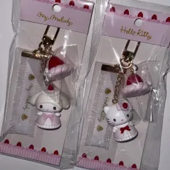 サンリオ ハローキティ マイメロディ いちご ホイップ ケーキ マスコット フィギュア キーホルダー