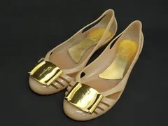 Salvatore Ferragamo フェラガモ ラバー フラットシューズ 表記サイズ 5 (約22cm) 靴 シューズ レディース ピンクベージュ系 DL1319