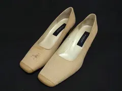 BURBERRY バーバリー スエード ヒール パンプス 表記サイズ 23 1/2 (約23.5cm) 靴 シューズ レディース ベージュ系 DL1331