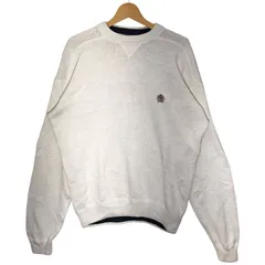 90's vintage 90年代 ヴィンテージ TOMMY HILFIGER トミーヒルフィガー オールドトミー フラッグタグ ニット セーター オーバーサイズ ビックシルエット INDIA製 Mサイズ ホワイト