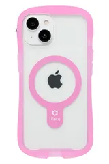 iFace MagSafe 対応 Reflection Neo iPhone 15/14/13 ケース MagSynq クリア 強化ガラス (クリアピンク)【アイフェイス スマホケース マグセーフ 耐衝撃 透明 iphone15 iphone [クリアピンク]