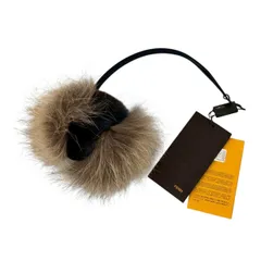 FENDI フェンディ 7AR362 チャーム キーホルダー バッグチャーム アクセサリー 小物 ファー レザー ブルー グレー系