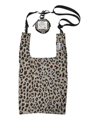 [キウ] リユーサブルバッグ REUSABLE BAG 防水 撥水 軽量 エコバッグ ショルダーバッグ マルシェバッグ ポーチ 2way コンパクト収納 おしゃれ かわいい ユニセックス メンズ レディース 男女兼用 カラーレオパード K [カラーレオパード]