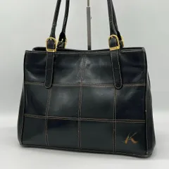 【良品】Kitamura セミショルダーバッグ ハンドバッグ ブラック