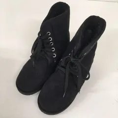 送料込み★COLZA コルザ★ムートンブーツ　ショートブーツ★レディース　Sサイズ（約22.0-22.5㎝）★ブラック　黒#60405s550