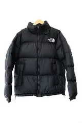 ザノースフェイス THE NORTH FACE Nuptse Jacket ロゴ 刺繍 ヌプシ ダウン ジャケット ND92234 L 黒 ブラック ブランド古着ベクトル 中古 250504のサムネイル