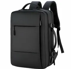 ビジネスバッグ メンズ 大容量 マチ拡張 多機能リュックサック 防水 撥水