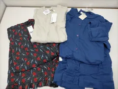 【送料無料】レディース服まとめ売り シャツワンピース・ノースリーブサイドリボンニット・スカート　春・夏・秋 カジュアル お得セットまとめ売り　カジュアル3点　セット　レディース服 コーデ売り 251006-3T