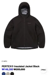 ディスイズネバーザット PERTEX Insulated Jacket Black ダウン