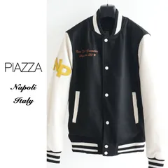 pi139●S●イタリア ナポリ街着ブランド●デザインブルゾン●パデッドスタジャン●メンズ