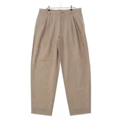 ジャンニ・ヴェルサーチェ ウール チェック 4タック スラックス パンツ ボトムス グレージュ オフホワイト 52【中古】のサムネイル
