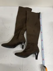 送料込み★esperanza エスペランサ　 ロングブーツ　ブラウン　サイズ約24.0cm ヒール約6.0cm #70913mi595