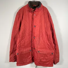 Barbour PANTONE バブアー キルティングジャケット XL ポリエステル 裏地フリース ボルドー 無地