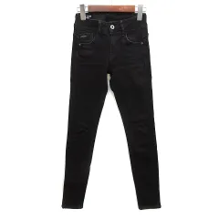 ジースターロウ G-Star RAW ストレッチ スキニー デニム パンツ ジーンズ LYNN MID SKINNY WMN ブラック 黒 W23