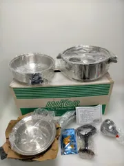 ウイスコ　インコア ステンレス製片手鍋4個セット ウイスコ インコア ステンレス製片手鍋4個セット 新品 IH対応品