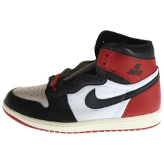 NIKE (ナイキ) AIR JORDAN 1 RETRO HIGH OG BLACK TOE REIMAGINED エアジョーダン1 レトロ OG ブラックトゥリイマジンド ハイカットスニーカー US11.5/29.5cm DZ5485-106