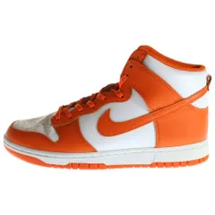 NIKE (ナイキ) DUNK HI RETRO ORANGE BLAZE ダンク ハイ レトロ オレンジブレイズ ハイカットスニーカー オレンジ/ホワイト US9/27cm DD1399-101