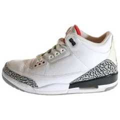 NIKE (ナイキ) 【観賞用2011年製】 AIR JORDAN 3 RETRO WHITE CEMENT エアジョーダン3 レトロ ホワイト セメント ハイカットスニーカー ホワイト US11/29cm 136064-105
