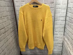 POLO RALPH LAUREN ／ ポロラルフローレン ／ 古着 ／ニット ／ 90s ／ サイズL ／ イエロー 