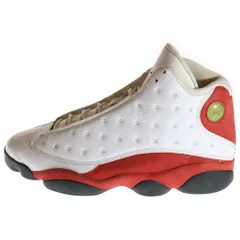 NIKE (ナイキ) 【観賞用2010年製】AIR JORDAN 13 RETRO CHERRY エアジョーダン13 レトロ チェリー ハイカットスニーカー ホワイト/レッド US12/30cm 414571-101