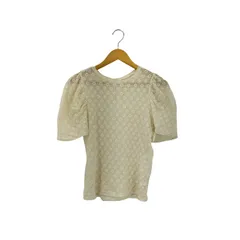 レイビームス Ray BEAMS フラワー レース ギャザー スリーブ Tシャツ レディース  表記無