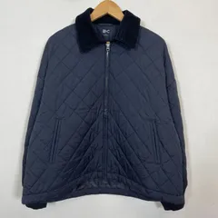 ユニクロ C パフテックブルゾン L ブラック キルティングジャケット ドローコード