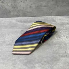 Dominique France ネクタイ 斜めストライプ マルチカラー フランス製  