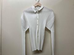 美品✨ プリーツプリーズ イッセイ ミヤケ スキッパープリーツシャツ