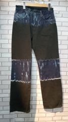 UNUSED アンユーズド カラーデニムパンツ レッド ストレッチデニム 