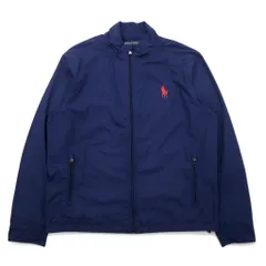 POLO GOLF RALPH LAUREN スウィングトップ ハリントンジャケット L ネイビー ポリエステル 防水 パッカブル ポニープリント