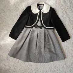 【美品】DECORA PINKY’S ラメボレロ×千鳥格子ワンピース フォーマルセット 120 卒園 入学