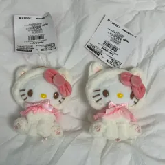 ハローキティ おすわり猫 ぬいぐるみ キーホルダー