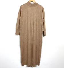 サニーレーベル アーバンリサーチ モックネック ニットワンピース ベージュ