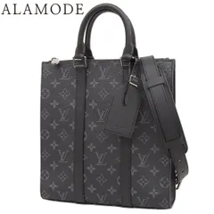 LOUIS VUITTON(ルイ・ヴィトン) モノグラム・エクリプス サックプラ・クロス ハンドバッグ 2WAY ショルダー 肩掛け 斜め掛け トート ブラック黒 グレー シルバー金具 M46456 メンズ 40802169460【中古】【アラモード】