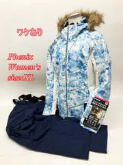ワケあり フェニックス レディース スキージャケット&パンツ セットアップ XL ブルー PS8822P61 R2512-160