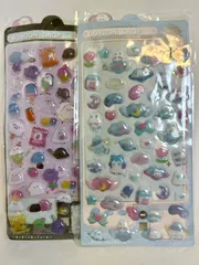 ボンボンドロップぷっくりシール  ３D  ２枚セット　おばけ  うさぎ