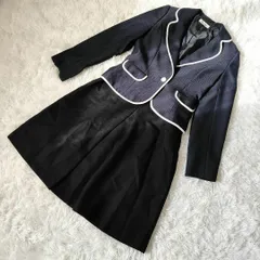 《美品》セレモニースーツ セットアップ 卒業式 入学式 ネイビー S相当